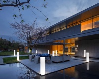 Светильник Цилиндр 40х40 питание от 220, RGB