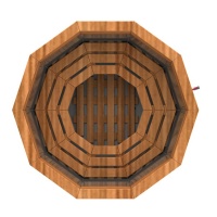 Банный чан 10 граней с обшивкой