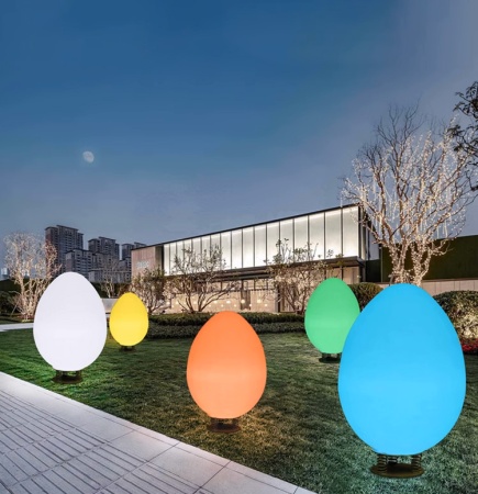 Светильник Яйцо 54х95 солнечная батарея, RGB Светильник Яйцо 54х95 солнечная батарея, RGB